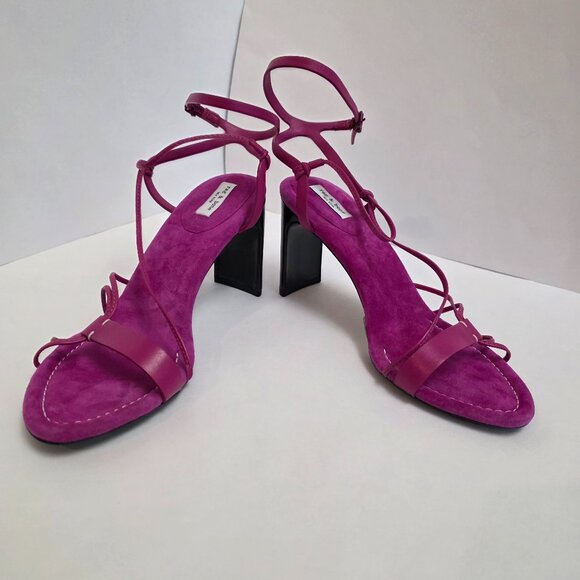 Rag & Bone Vossen Strappy High Heel Sandals in Fuchsia - Picture 5 of 16